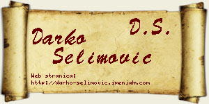 Darko Selimović vizit kartica